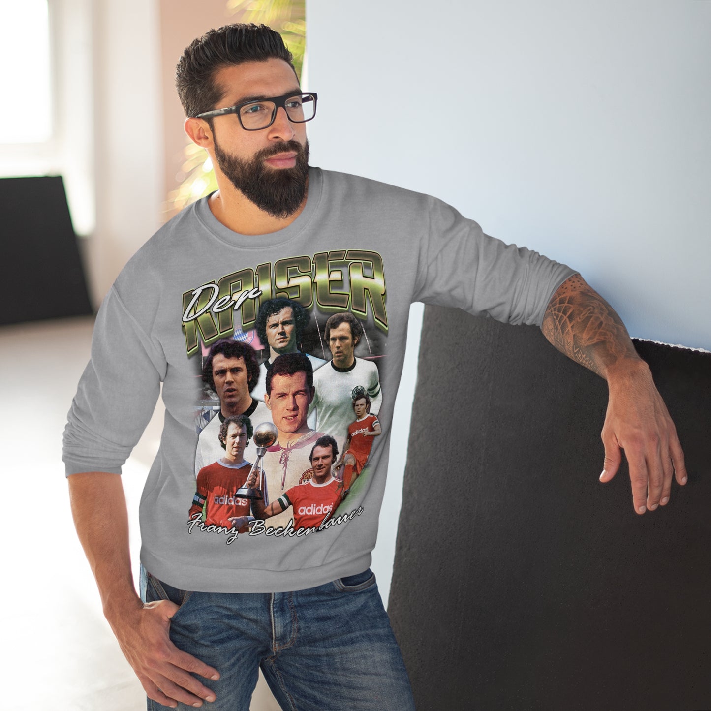 Franz Beckenbauer Dukserica s okruglim izrezom