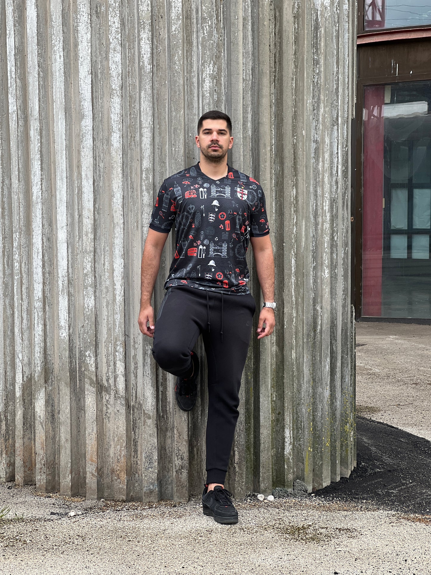 Majica nogometne reprezentacije Engleske Heritage crna