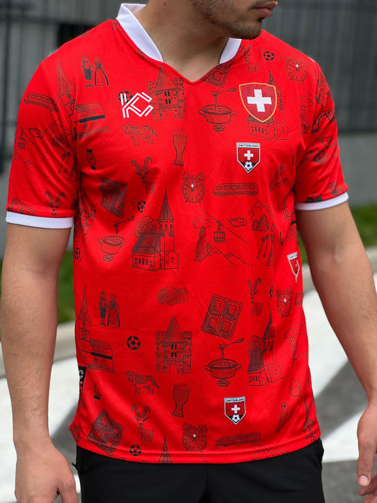 Switzerland Die Nati Home - Kick Couture concept football shirt - photo 2