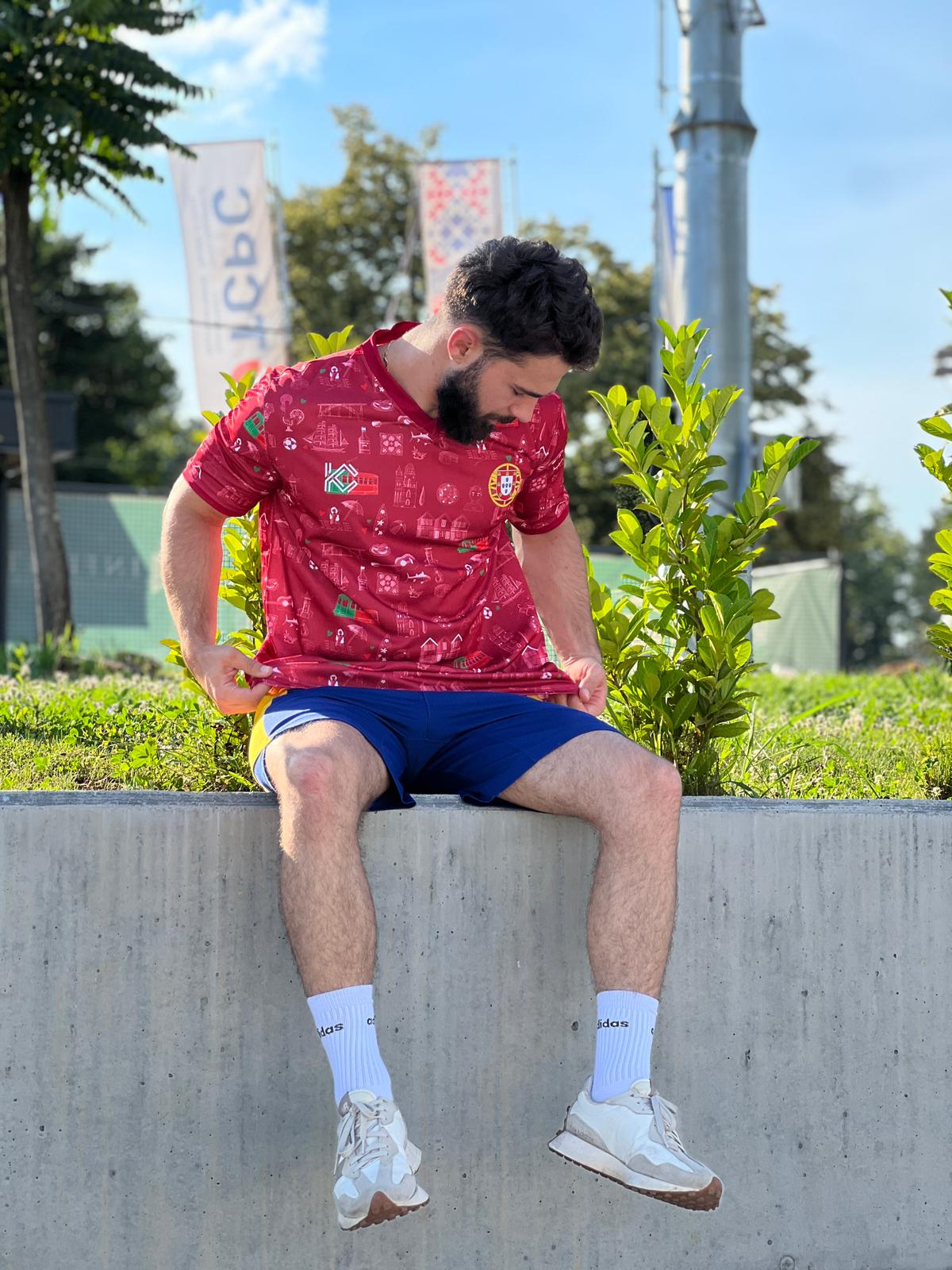 Portugal National Team Football Shirt Heritage Red