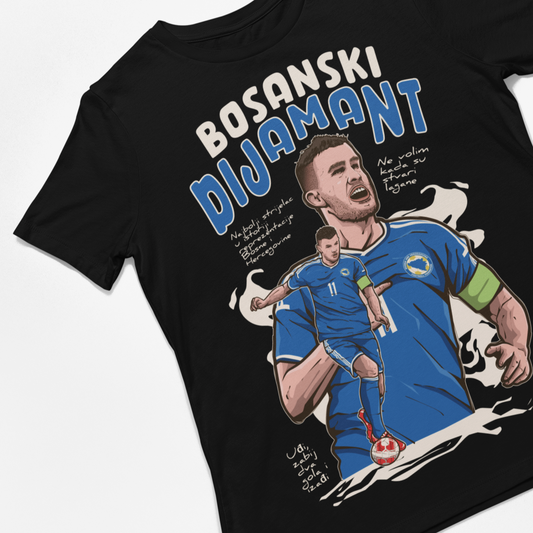 Edin Džeko Bootleg T-Shirt - bootleg football t-shirt by Kick Couture - photo 2