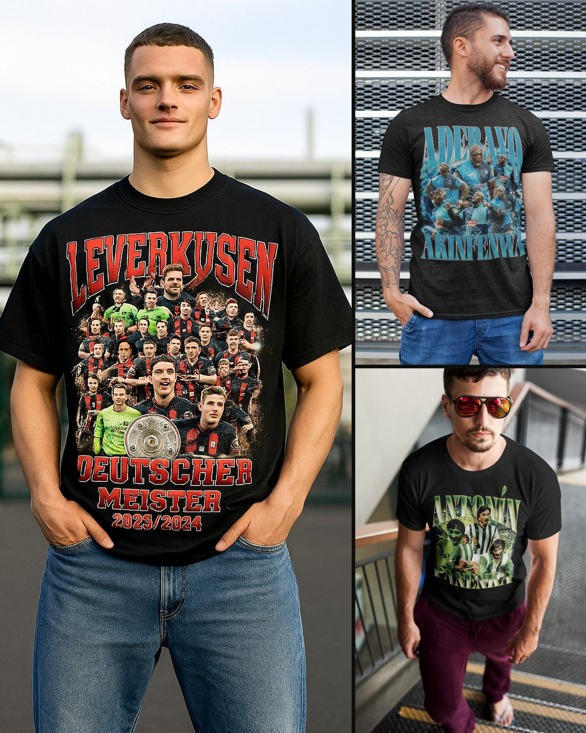 Bootleg football T-shirts by Kick Couture