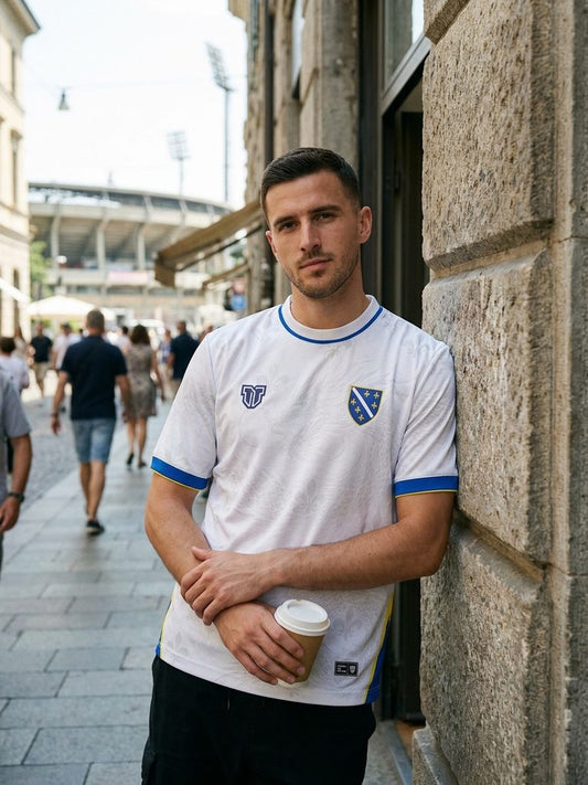 Bosnia & Herzegovina Fleur-de-Lis Away Concept Jersey