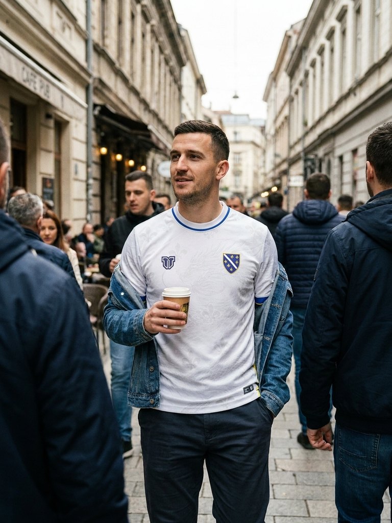 Bosnia & Herzegovina Fleur-de-Lis Away Concept Jersey