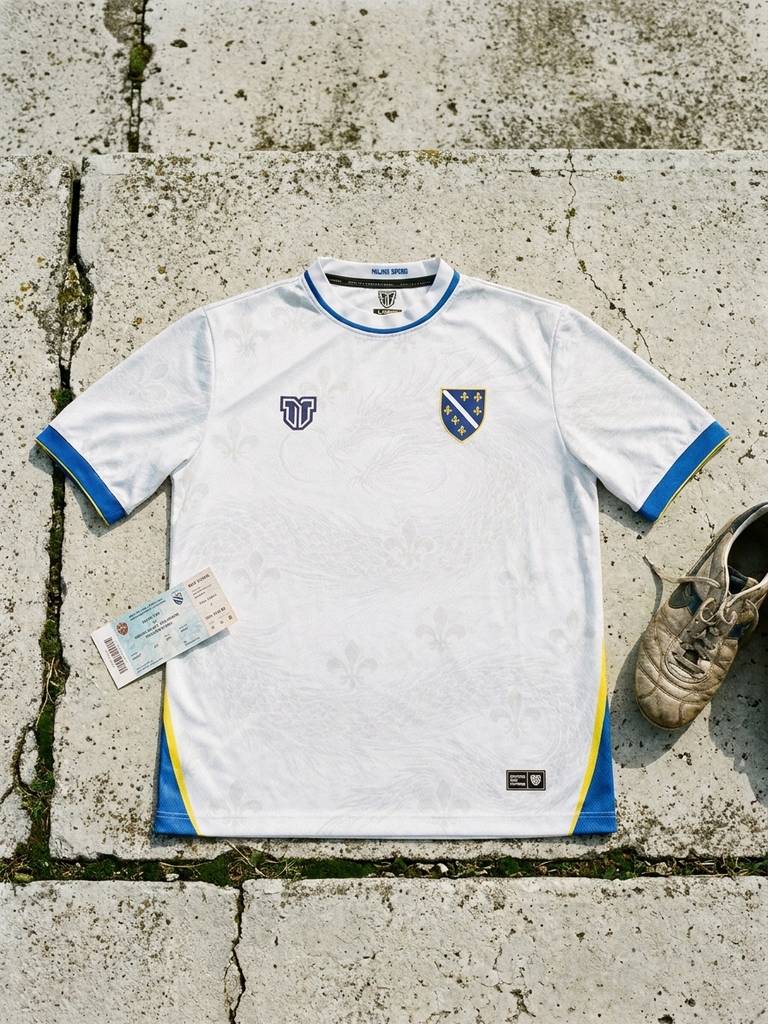 Bosnia & Herzegovina Fleur-de-Lis Away Concept Jersey
