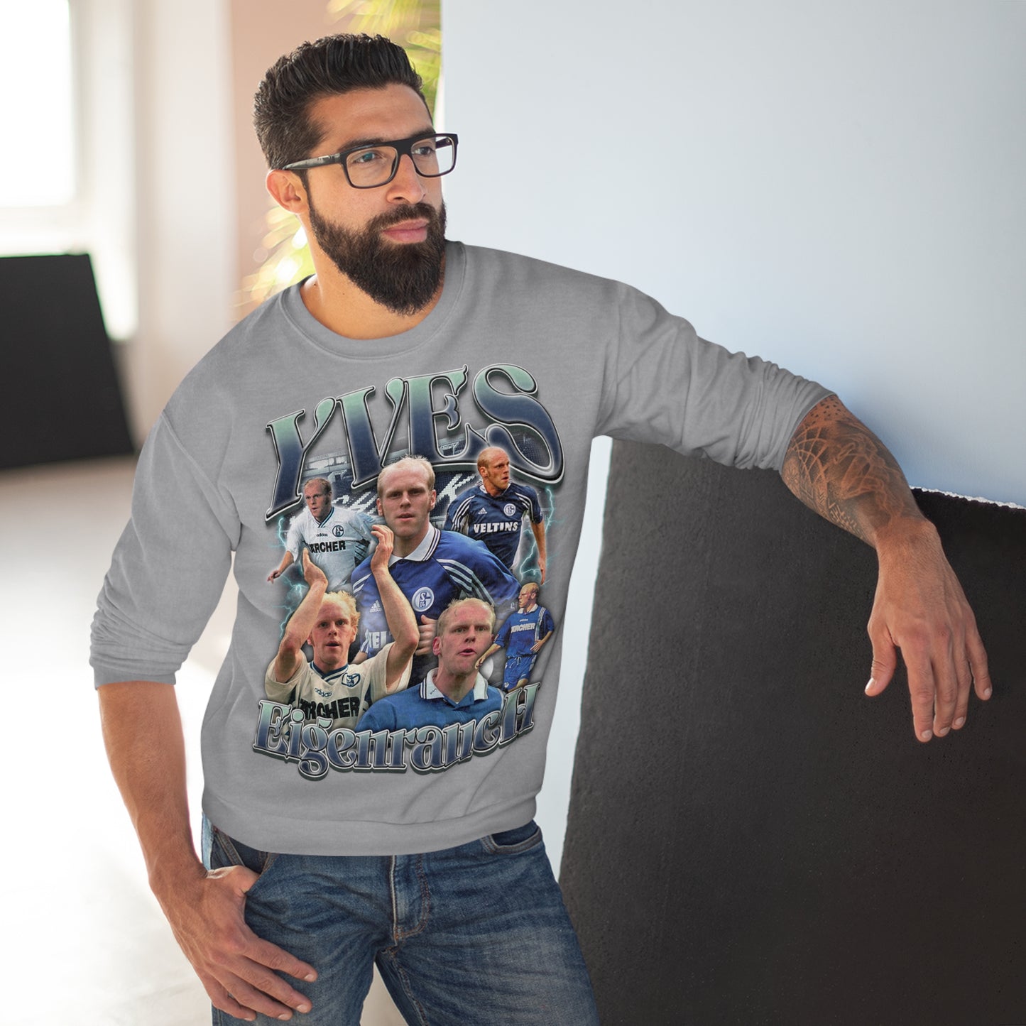 Dukserica s okruglim izrezom Yves Eigenrauch 