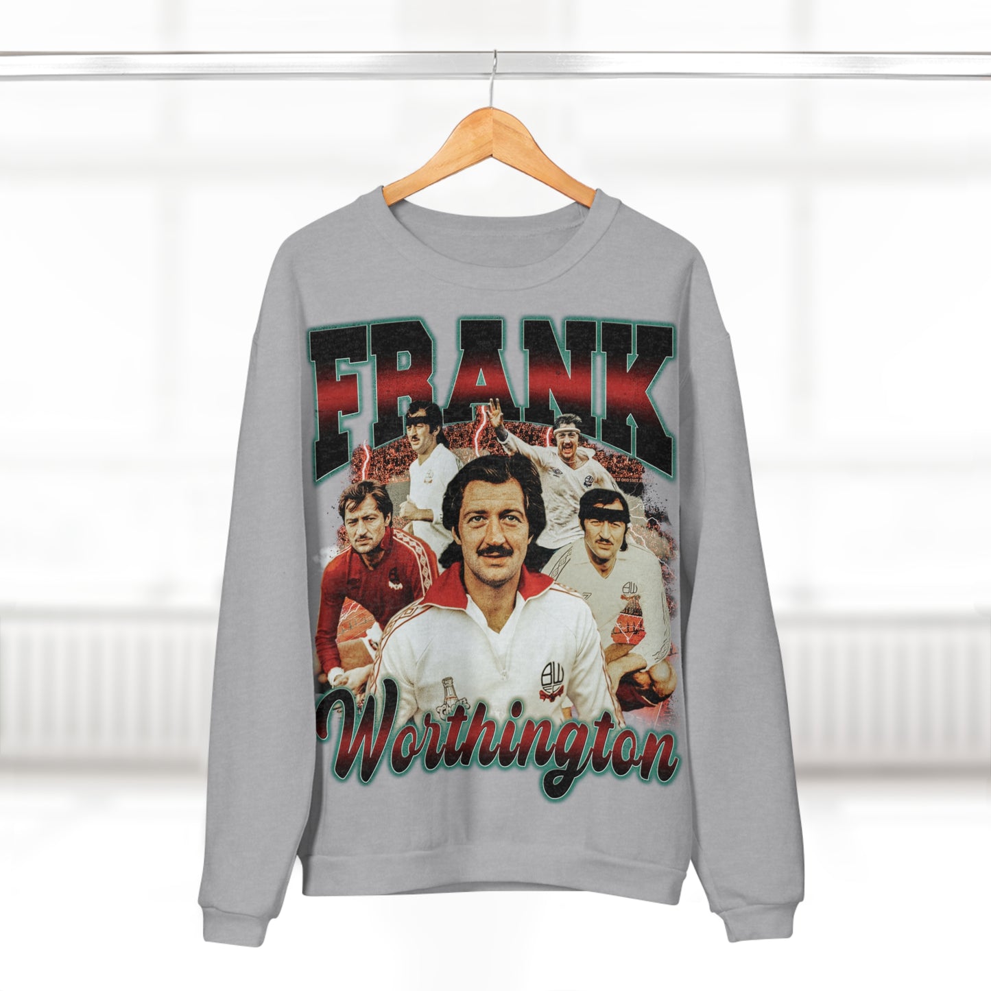 Dukserica Frank Worthington s okruglim izrezom 