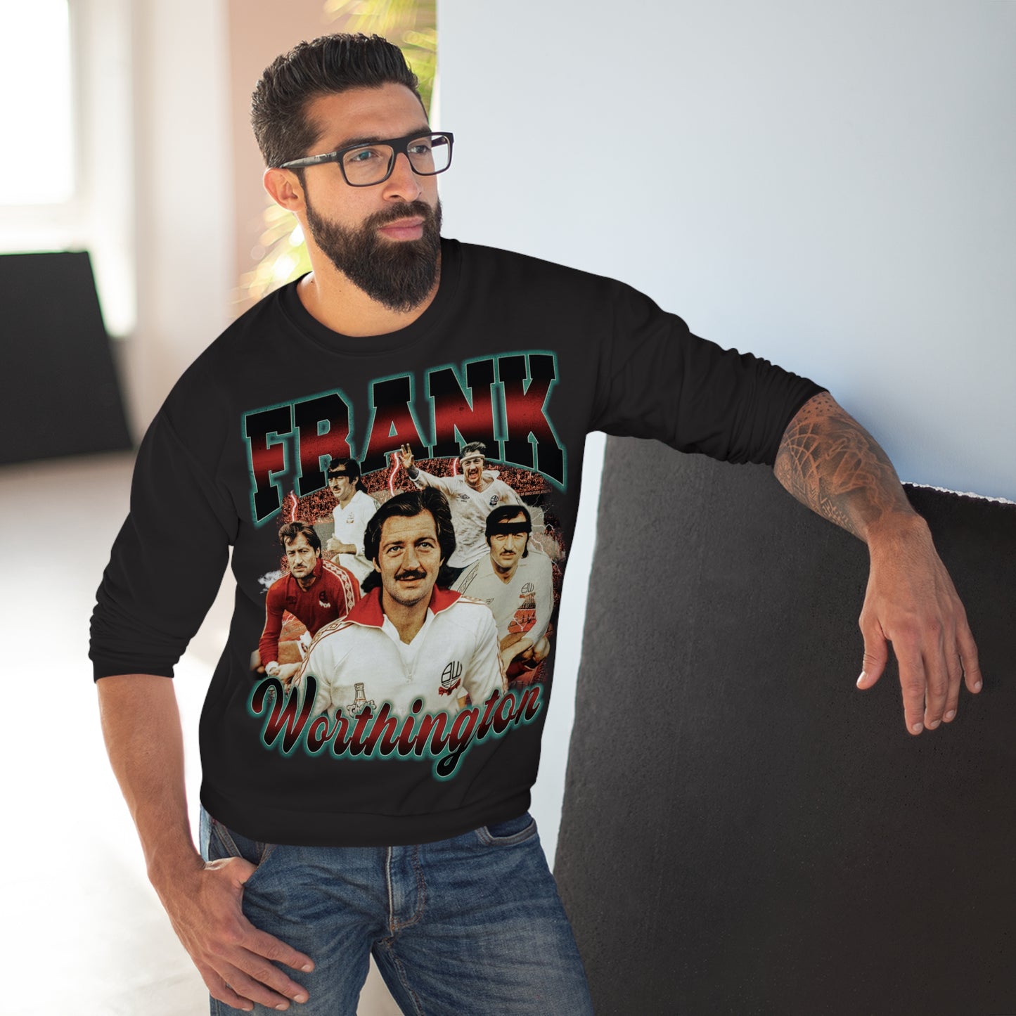 Dukserica Frank Worthington s okruglim izrezom 