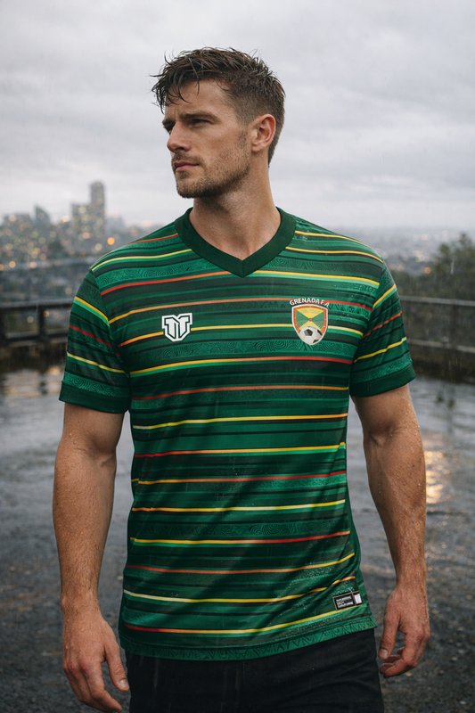 Grenada "Spice Isle" Concept Jersey | Caribbean Sunrise Edition