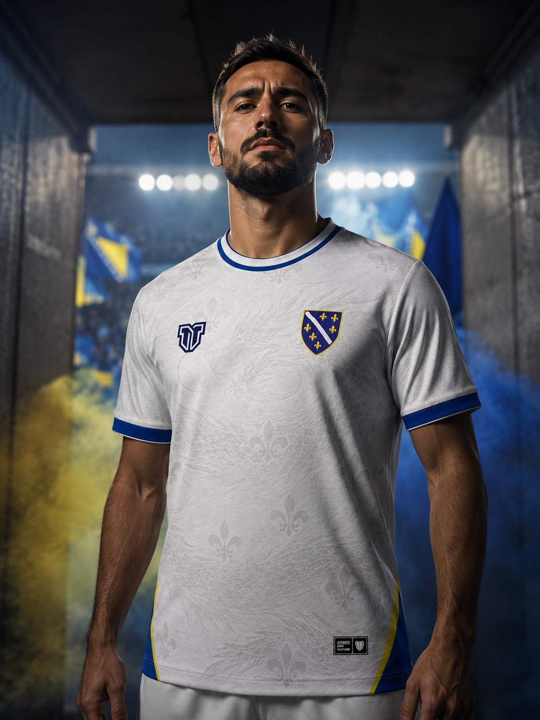Bosnia & Herzegovina Fleur-de-Lis Away Concept Jersey