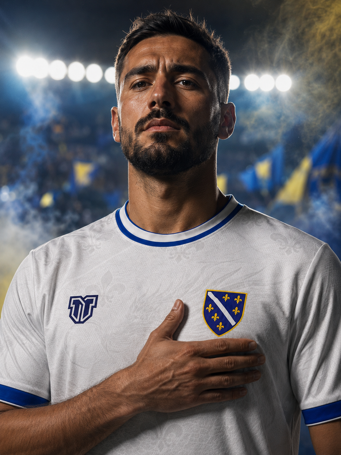 Bosnia & Herzegovina Fleur-de-Lis Away Concept Jersey