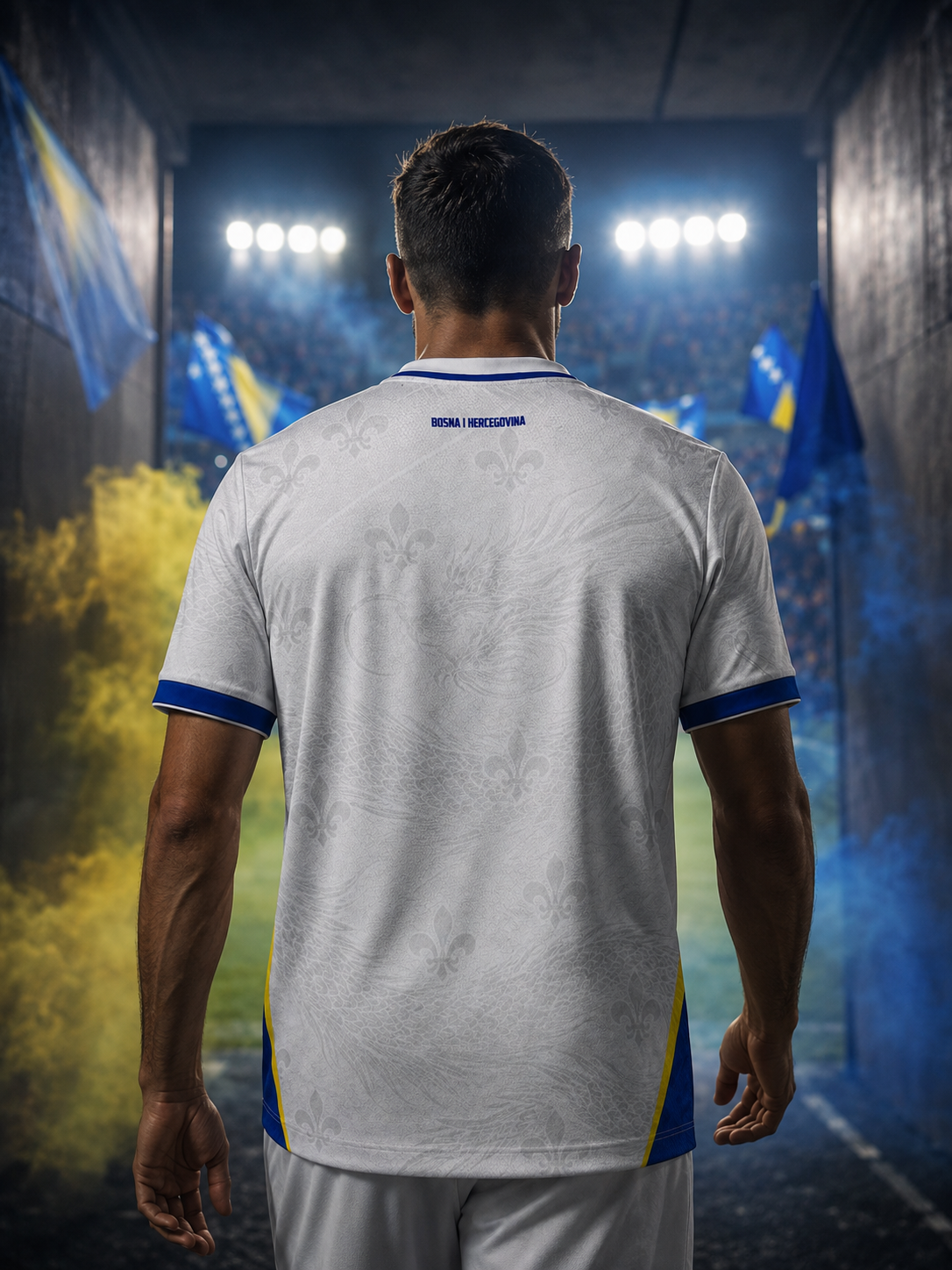 Bosnia & Herzegovina Fleur-de-Lis Away Concept Jersey