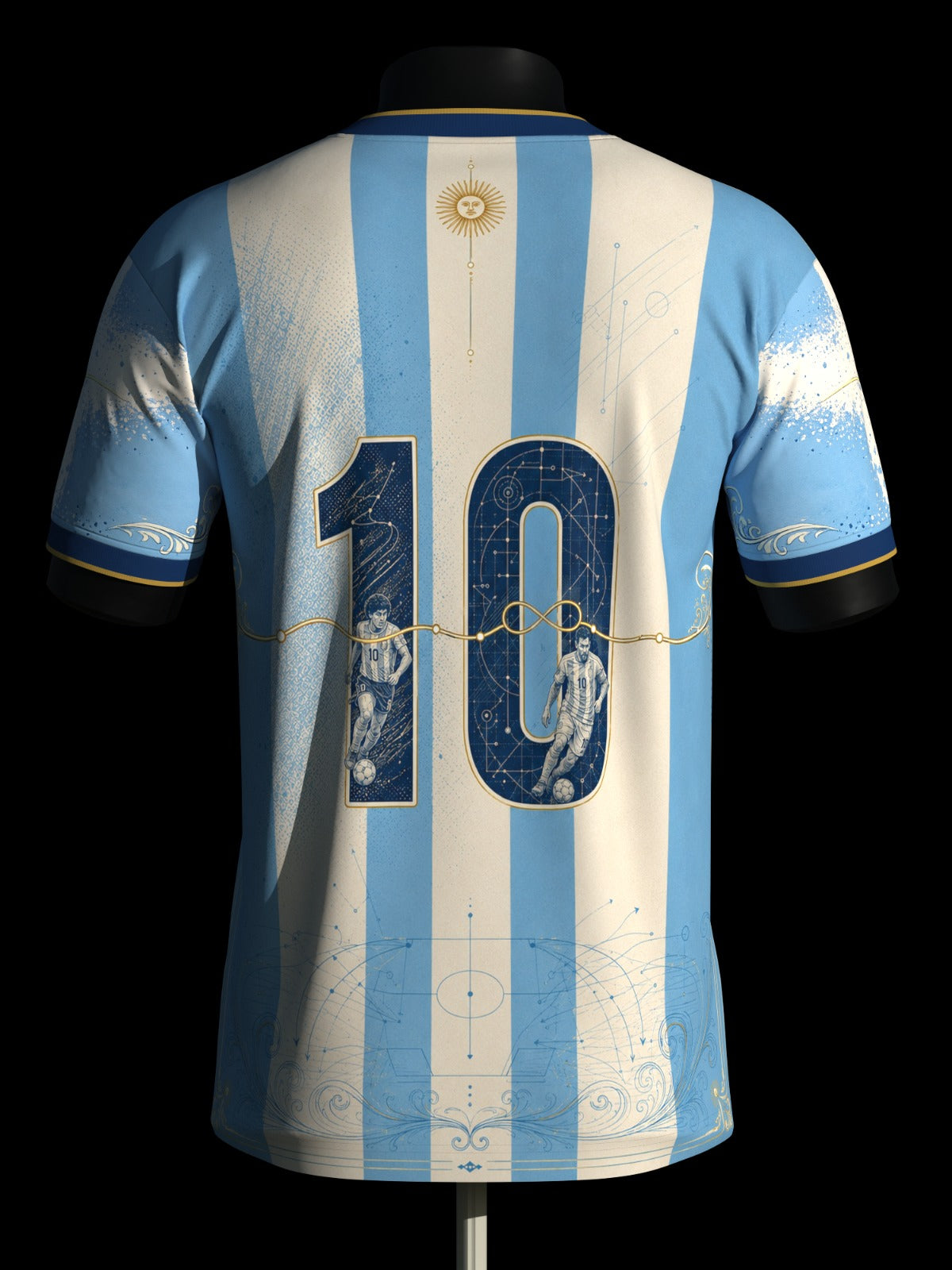 Argentina Heritage Jersey — De Diego a Leo