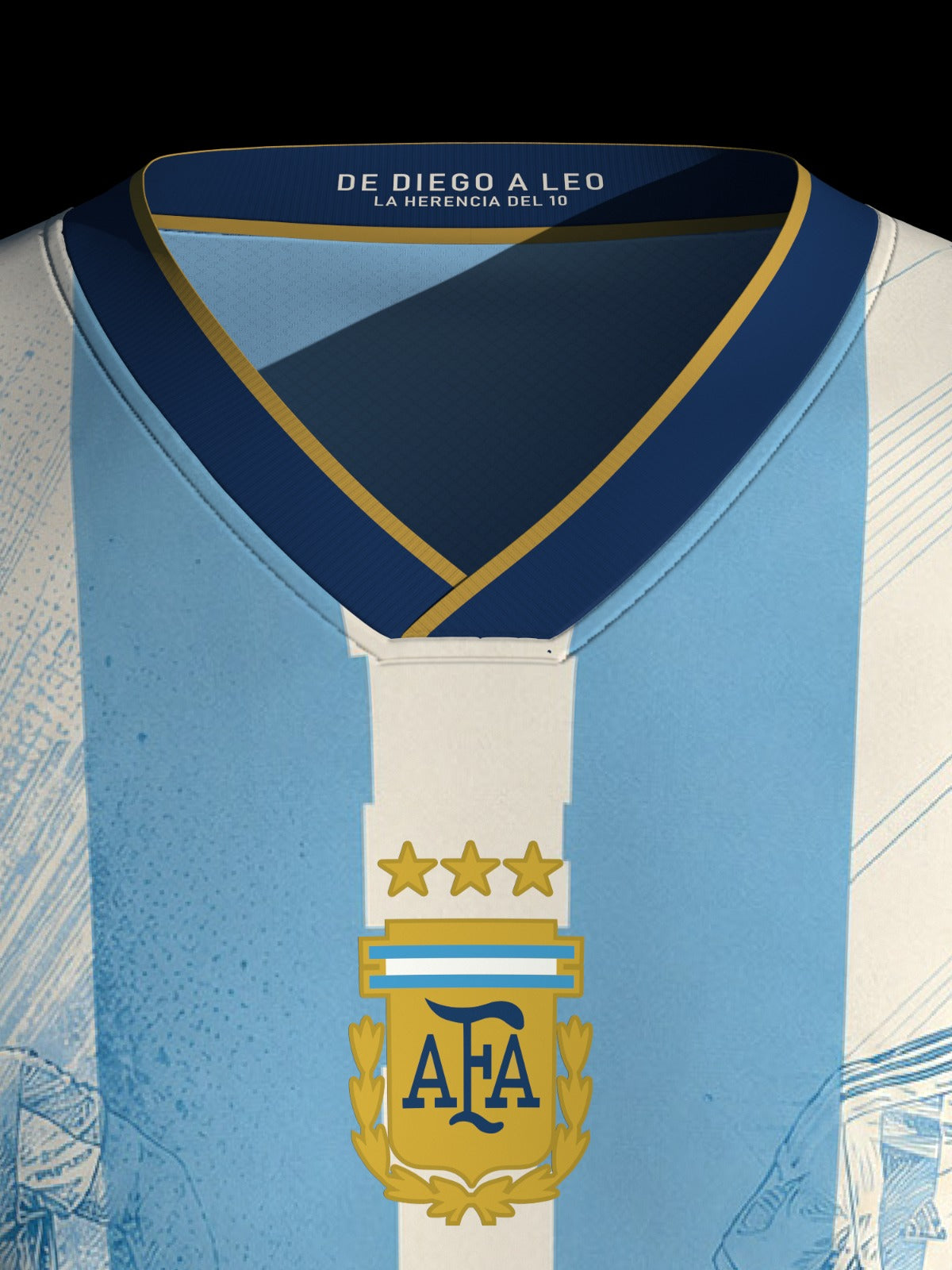 Argentina Heritage Jersey — De Diego a Leo