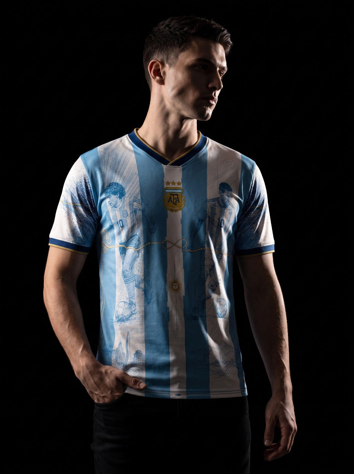 Argentina Heritage Jersey — De Diego a Leo