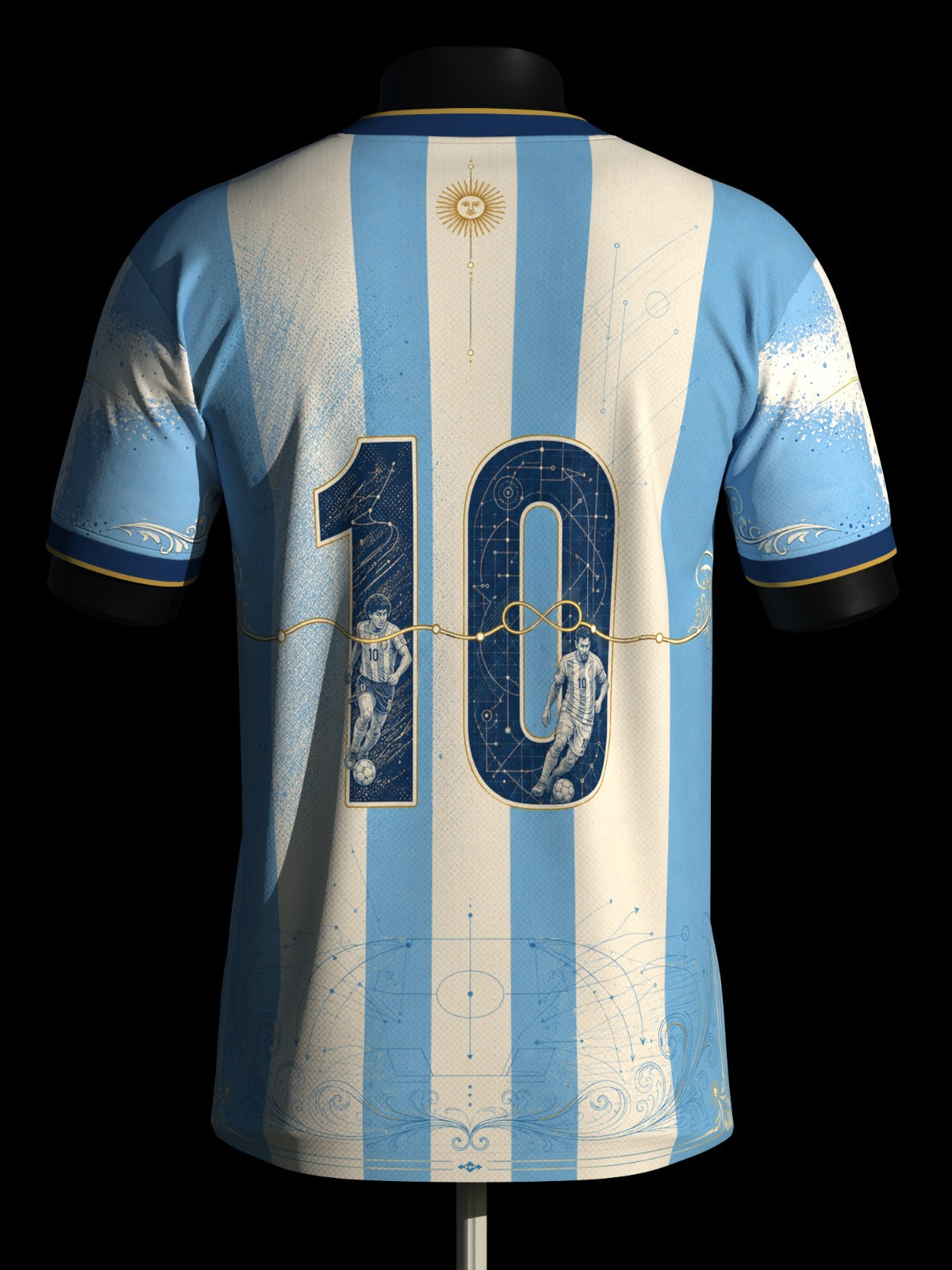 Argentina Heritage Jersey — De Diego a Leo