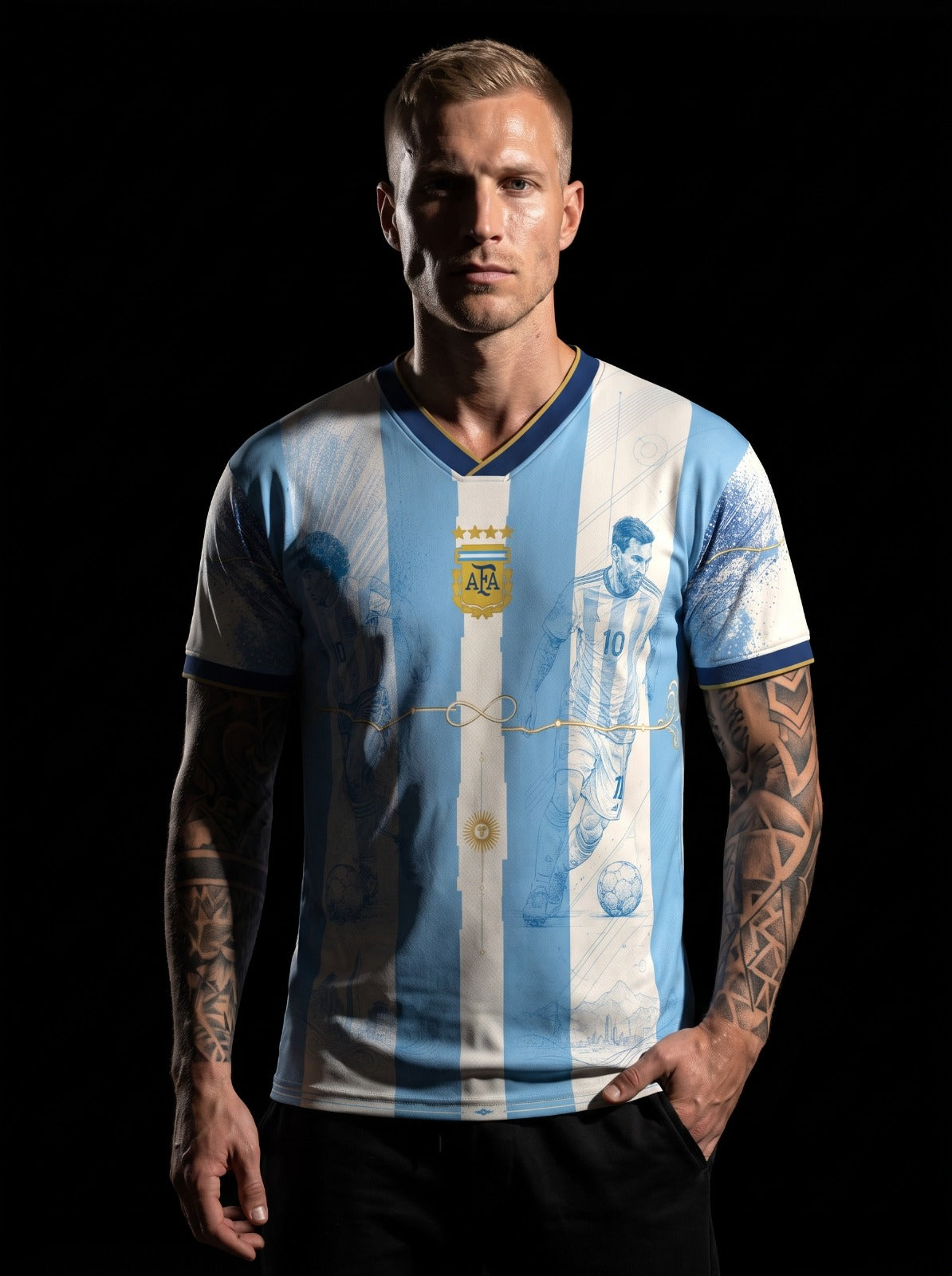 Argentina Heritage Jersey — De Diego a Leo