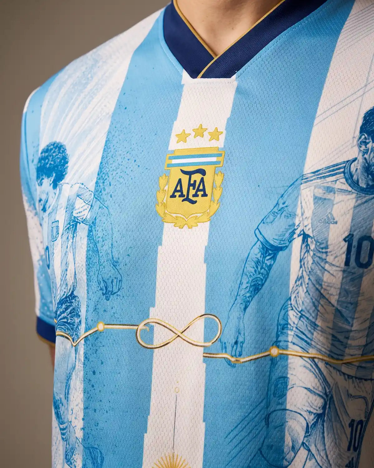 Argentina Heritage Jersey — De Diego a Leo
