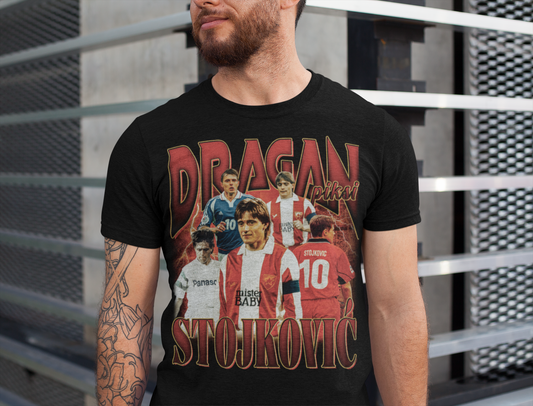 Dragan Stojković Piksi Bootleg T-Shirt - bootleg football t-shirt by Kick Couture - photo 2