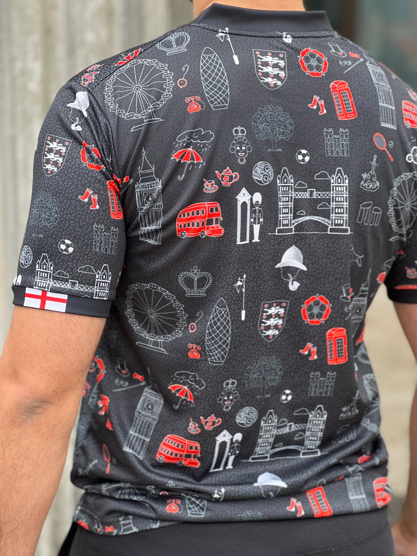 Majica nogometne reprezentacije Engleske Heritage crna