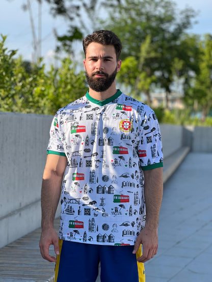 Portugal National Team Football Shirt Heritage White