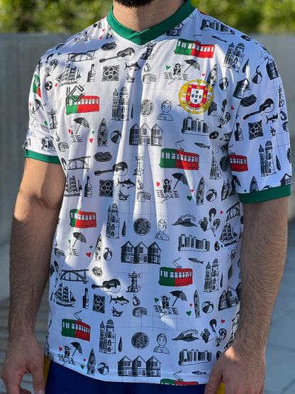 Portugal National Team Football Shirt Heritage White