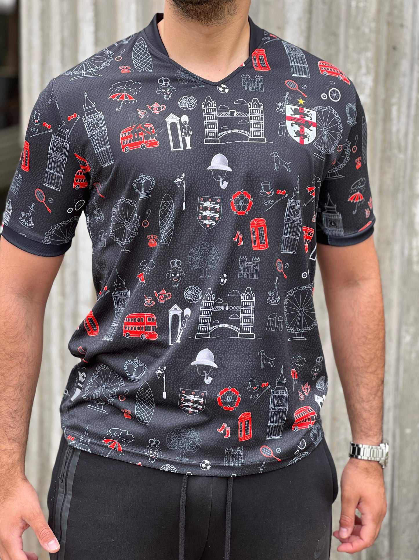 Majica nogometne reprezentacije Engleske Heritage crna