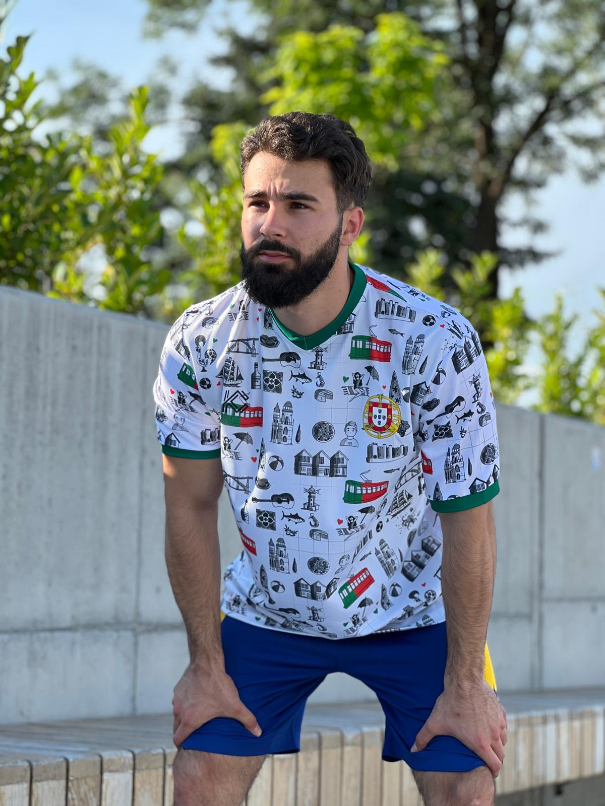 Portugal National Team Football Shirt Heritage White