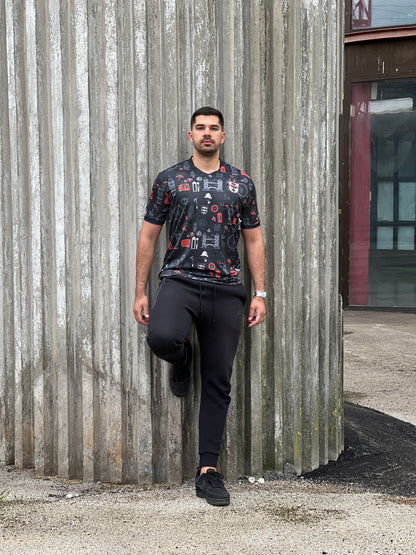 Majica nogometne reprezentacije Engleske Heritage crna