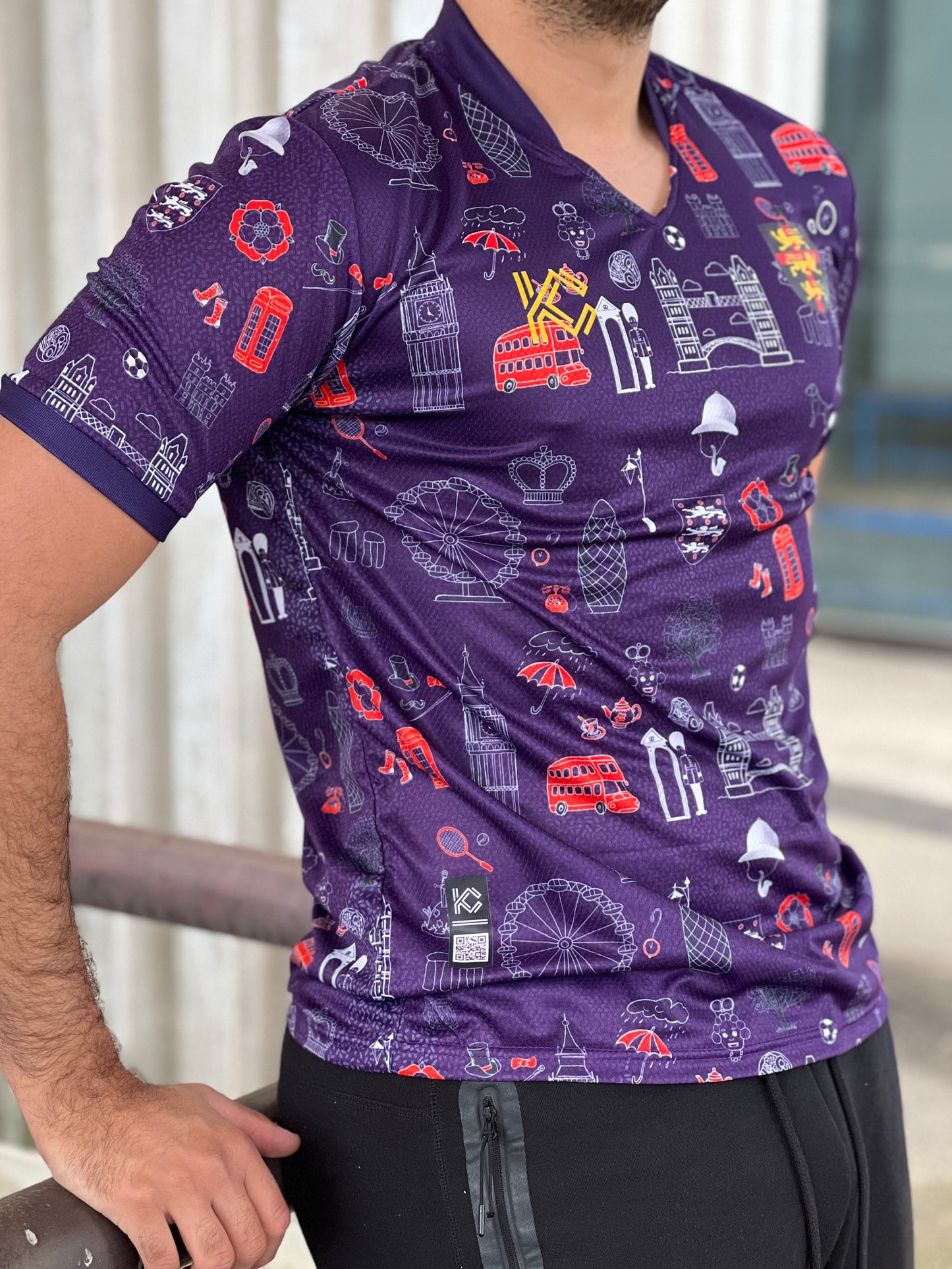 Majica nogometne reprezentacije Engleske Heritage Purple