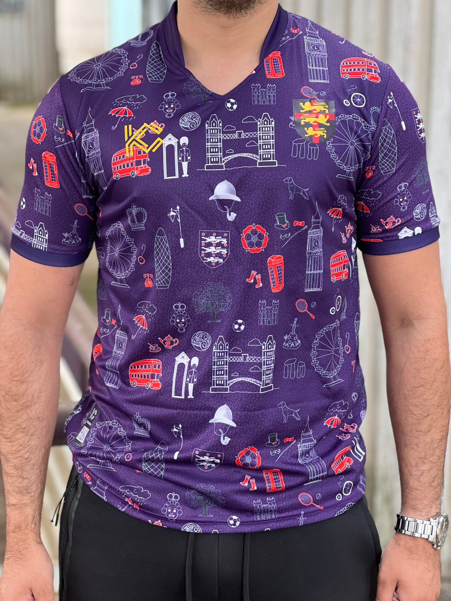 Majica nogometne reprezentacije Engleske Heritage Purple