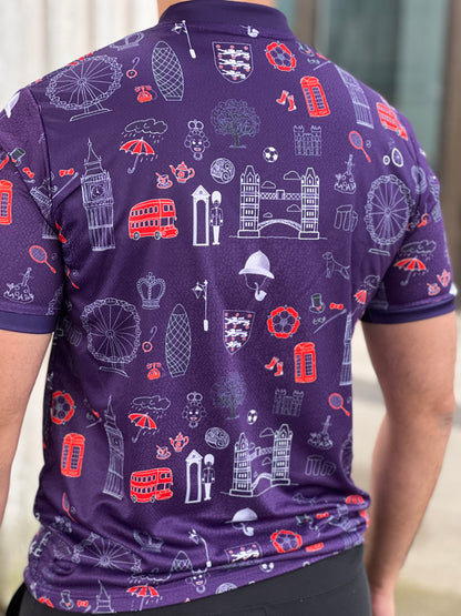 Majica nogometne reprezentacije Engleske Heritage Purple