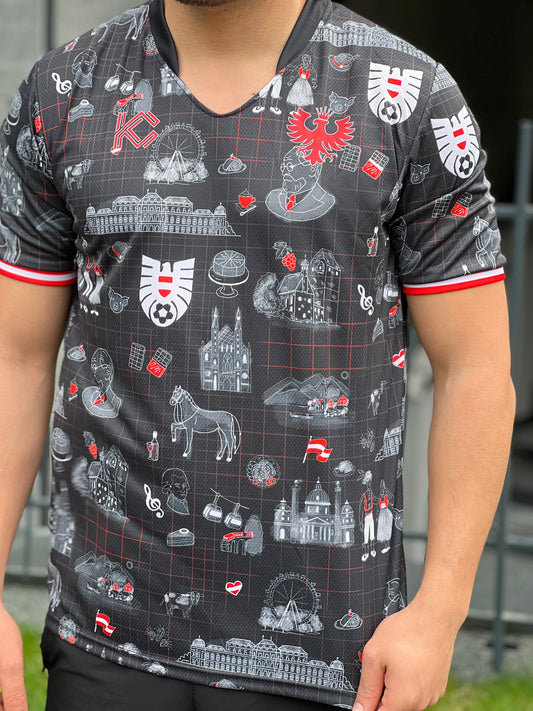 Austria Bundesadler Black Edition - Kick Couture concept football shirt - photo 2