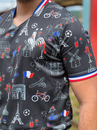 Majica reprezentacije Francuske Heritage Crna