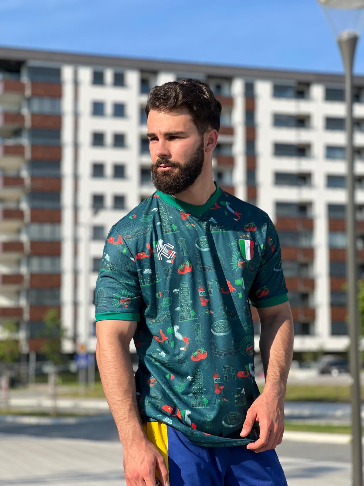 Italy National Team Football Shirt Heritage Green