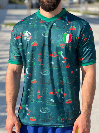 Italy National Team Football Shirt Heritage Green
