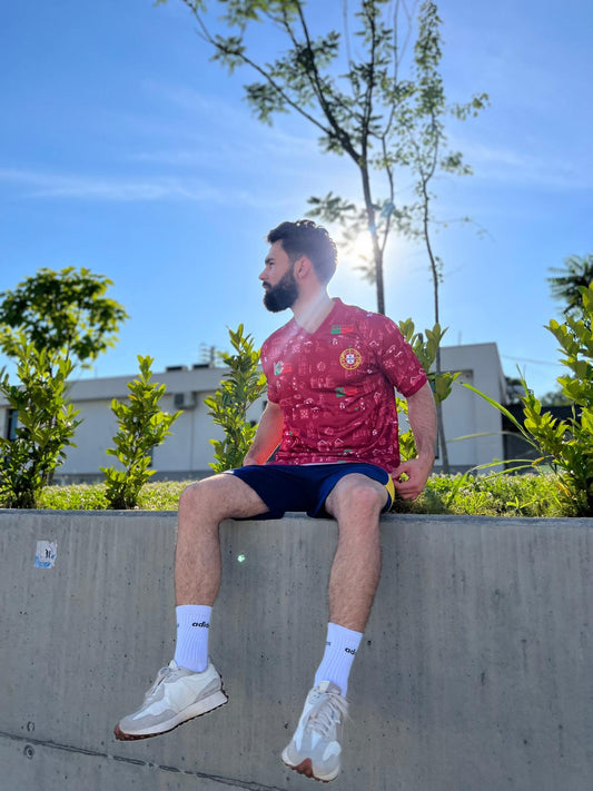 Portugal National Team Football Shirt Heritage Red