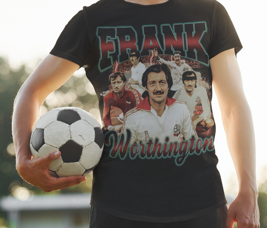 Frank Worthington Bootleg T-Shirt - bootleg football t-shirt by Kick Couture - photo 2